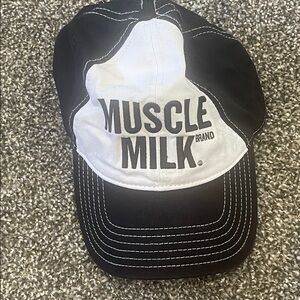 OTTO Black and White Muscle Milk Cap New without tags.